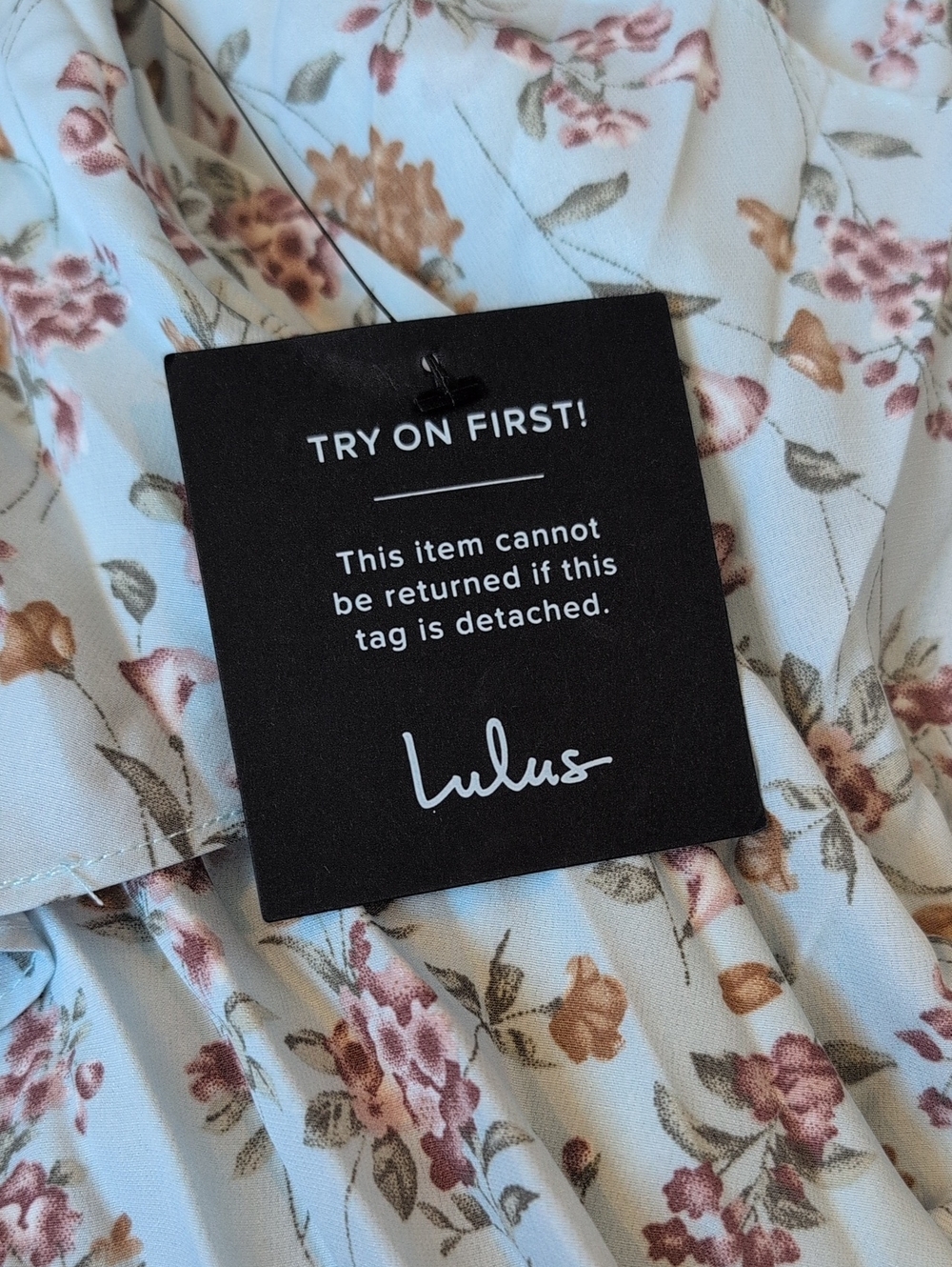 Lulu's Cascading Crush Pale Blue Floral Printed Tiered Bustier Midi Dress - Picture 10 of 13